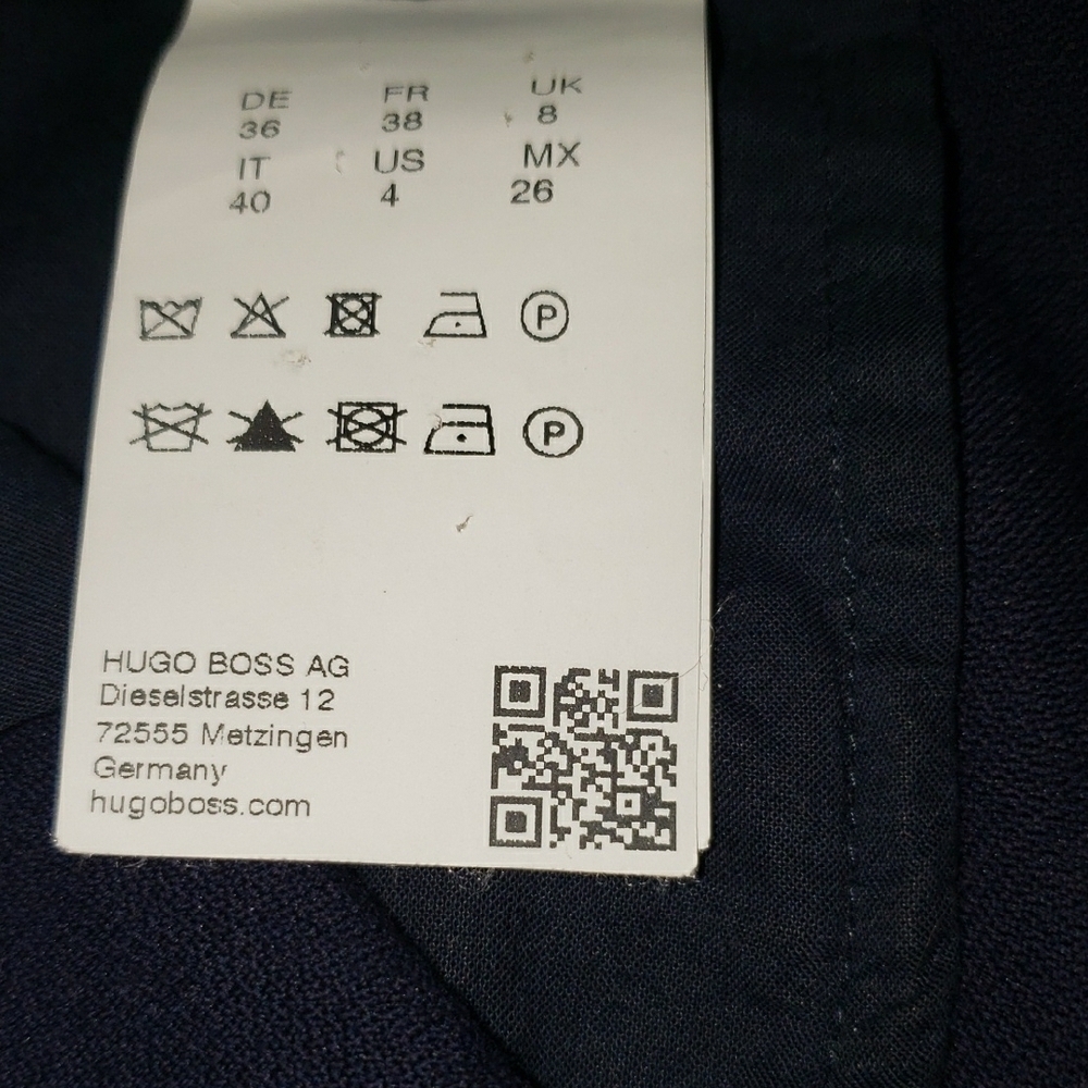 HUGO BOSS Classic Blue and Black with Straight Leg,sz 4. - Picture 5 of 7